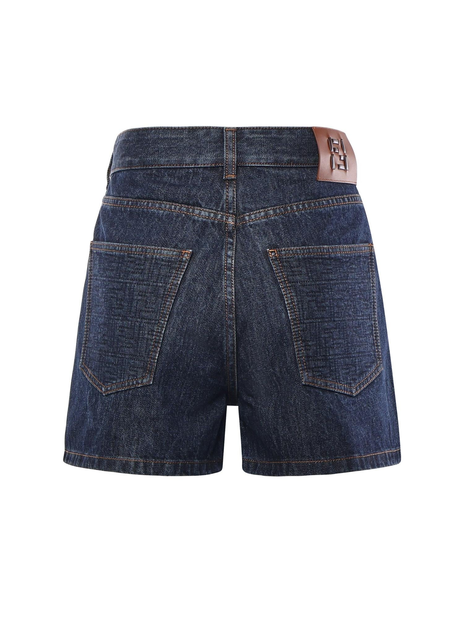 Short in denim FLP861 AW82F1UKI FENDI 