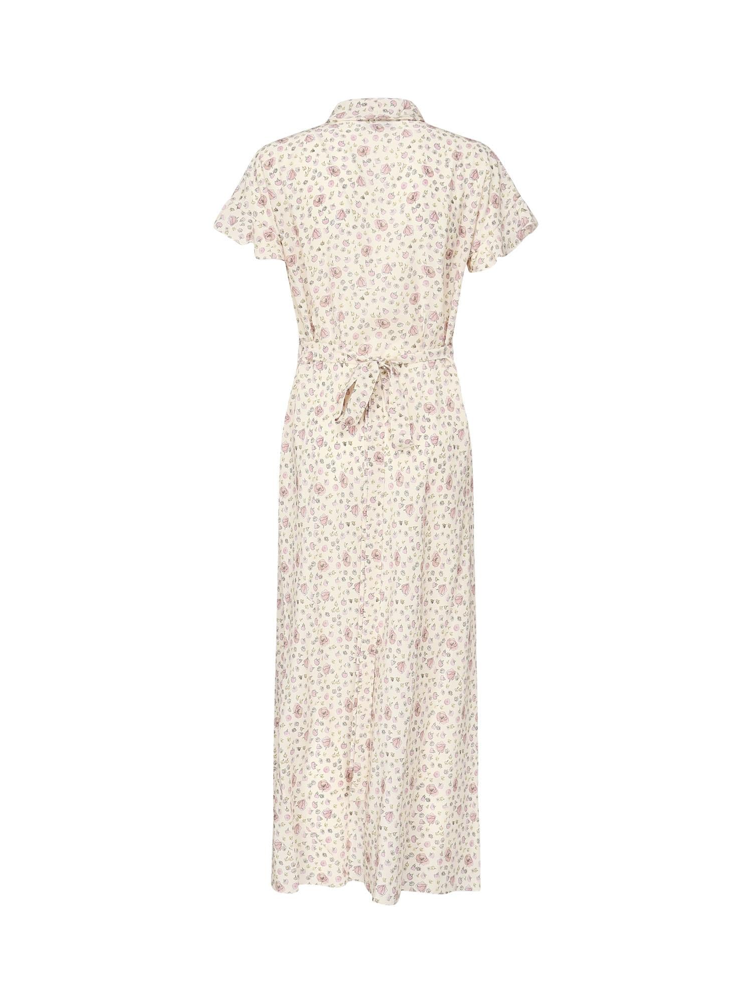 Abito lungo in crêpe de Chine MF5971 175RF0770 MIU MIU 