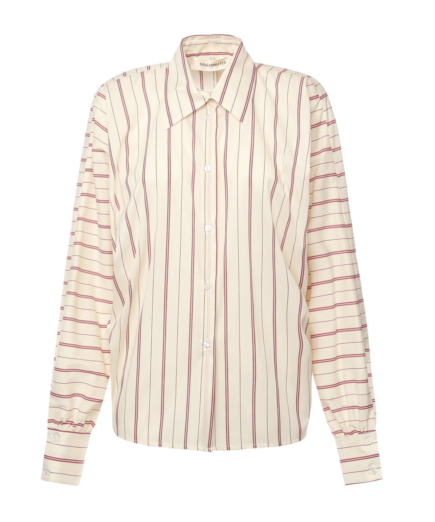 CAMICIA IN COTONE A RIGHE 26FWNCA-0005  NINEMINUTES 