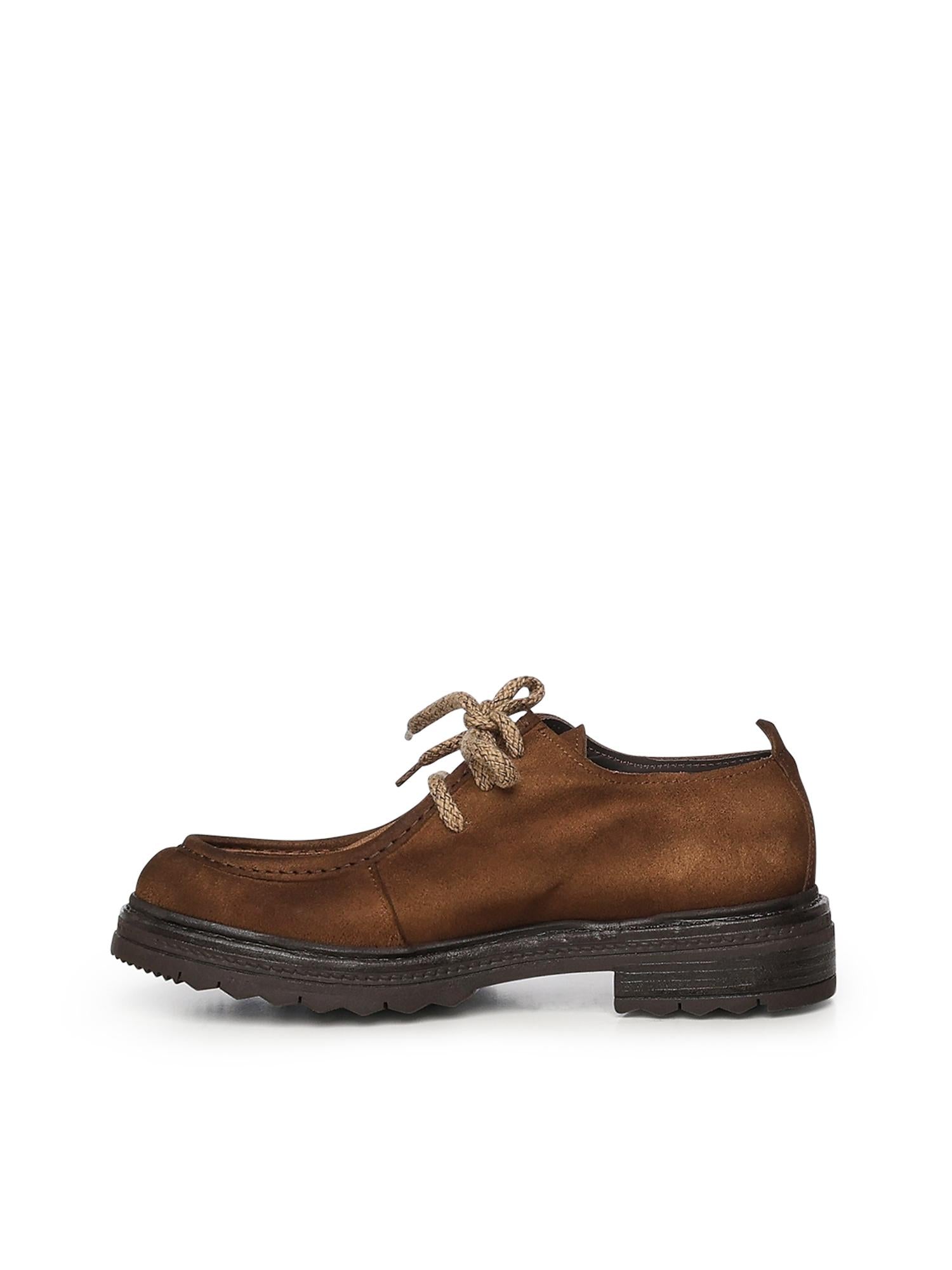 Scarpa stringata Jean in camoscio JEAN VELOURCAMEL GIULIANO GALIANO 