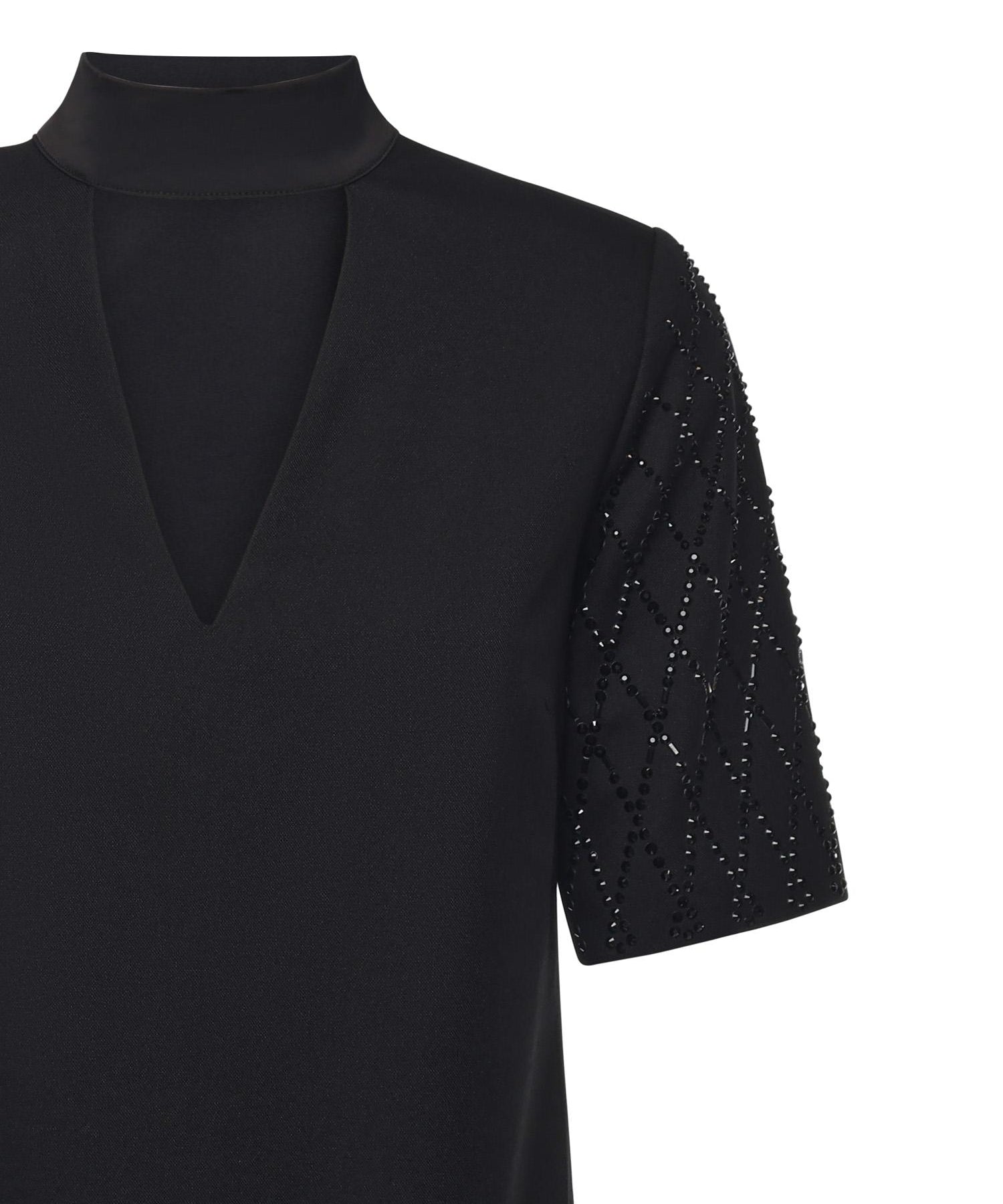 Abito stile T-shirt con strass 105523 A2POZ99 PINKO 
