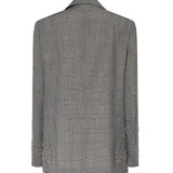 Giacca in principe di Galles con cristalli GWP02069 P00231760567 GOLDEN GOOSE 