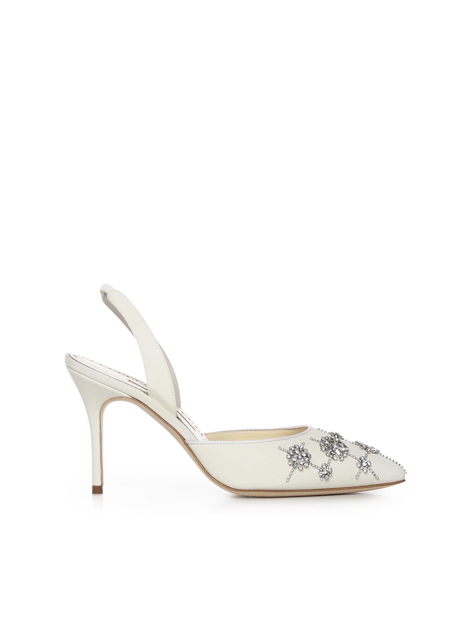 Décolleté Ralyne in crepe de chine 4252060 1205 MANOLO BLAHNIK 