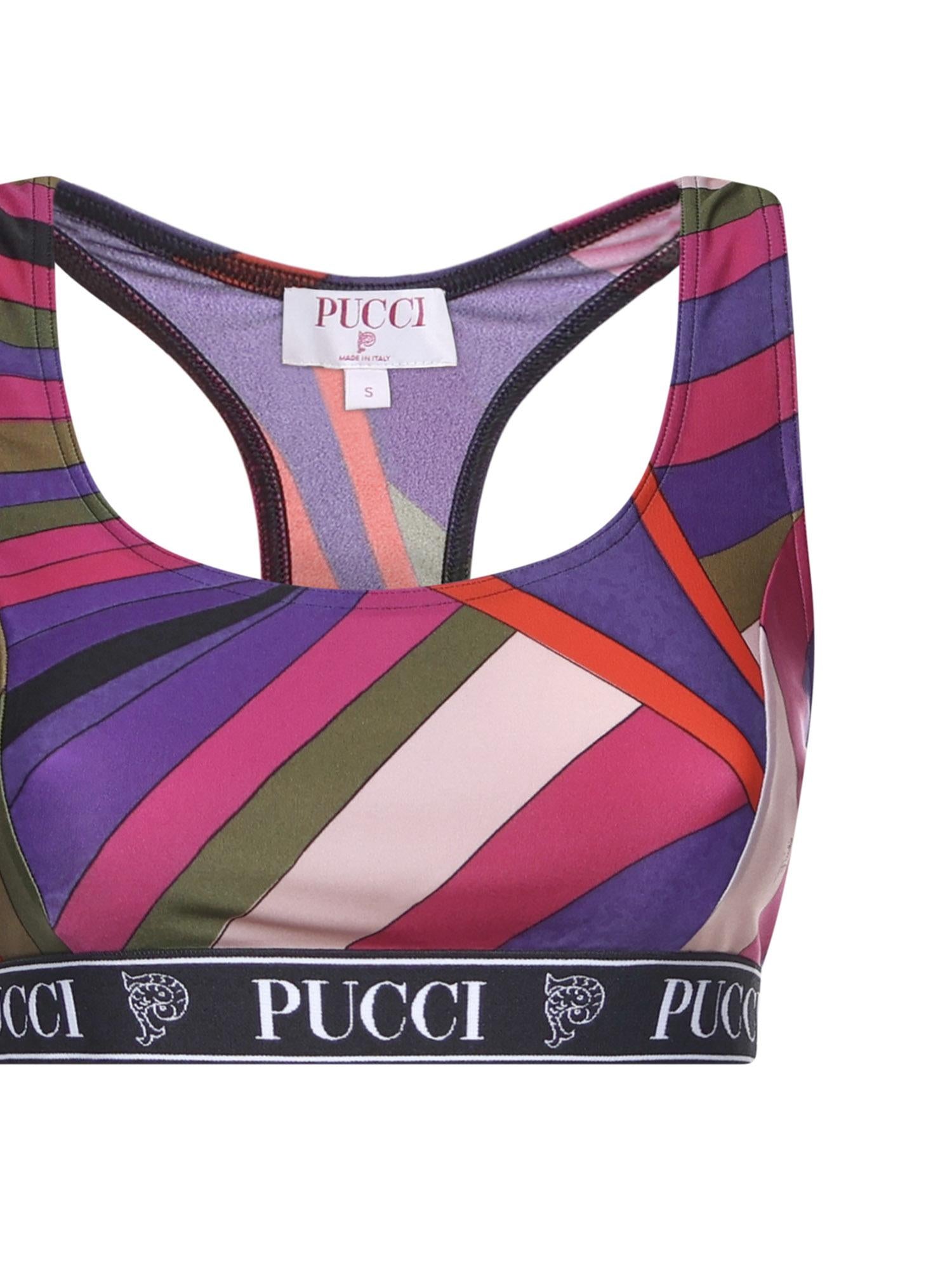 Top in lycra con stampa Iride 5UTP56 5U755011 PUCCI 