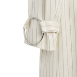 Trenchcoat in fresco di lana gessato DJ856 ES0080D001 DONDUP 