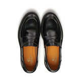 Mocassino Franky in pelle FRANKYE ABRASIVATONERO/ARANCIO GIULIANO GALIANO 