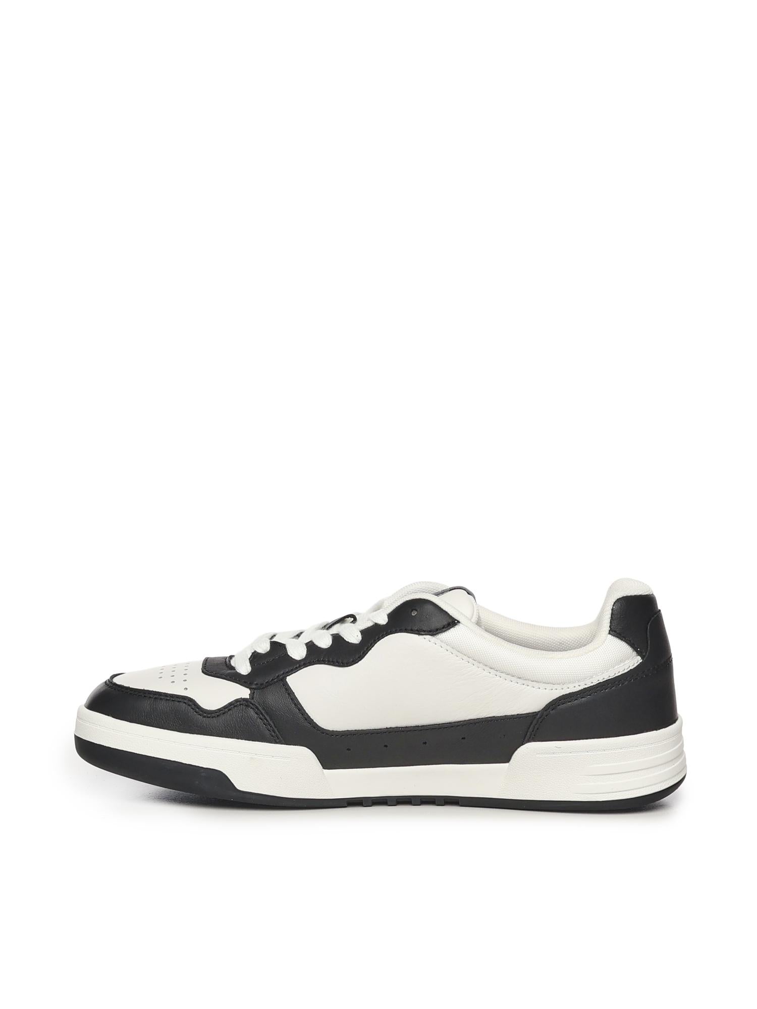 Sneakers in pelle con logo EM0EM01443 YBL TOMMY HILFIGER 