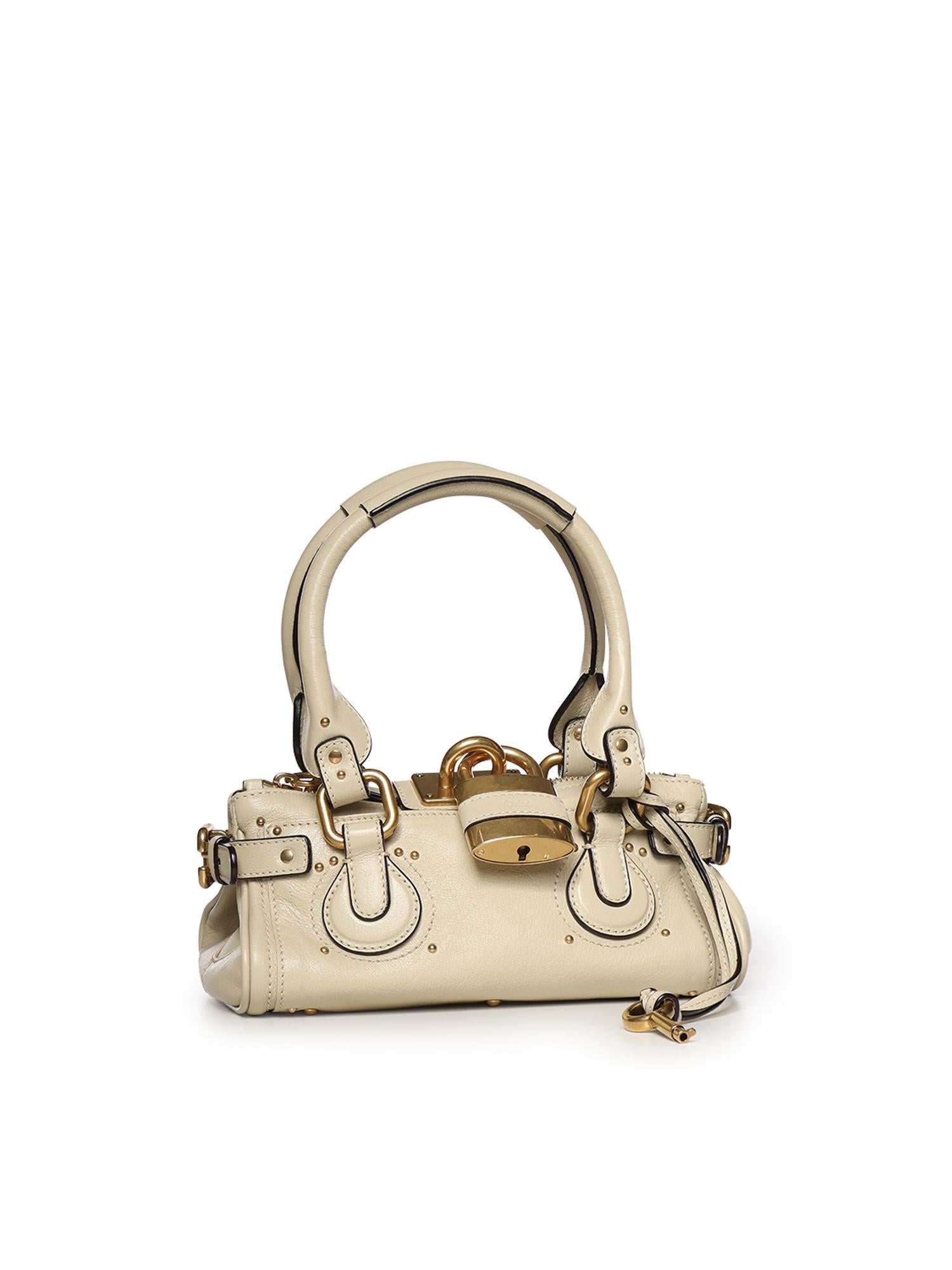 Borsa Paddington piccola in pelle granata CH26SS805P75 20S CHLOÉ 