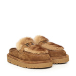 Sabot in camoscio e visone 8R8777 AYA0F1TP4 FENDI 