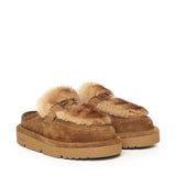 Sabot in camoscio e visone 8R8777 AYA0F1TP4 FENDI 