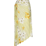 Gonna plissettata con stampa floreale 104678 A2F2VGB PINKO 