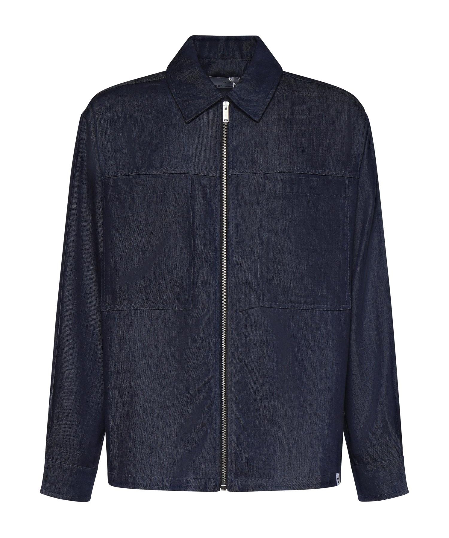 Overshirt Suva in lyocell 026ST150DE BLU SCURO WOC 