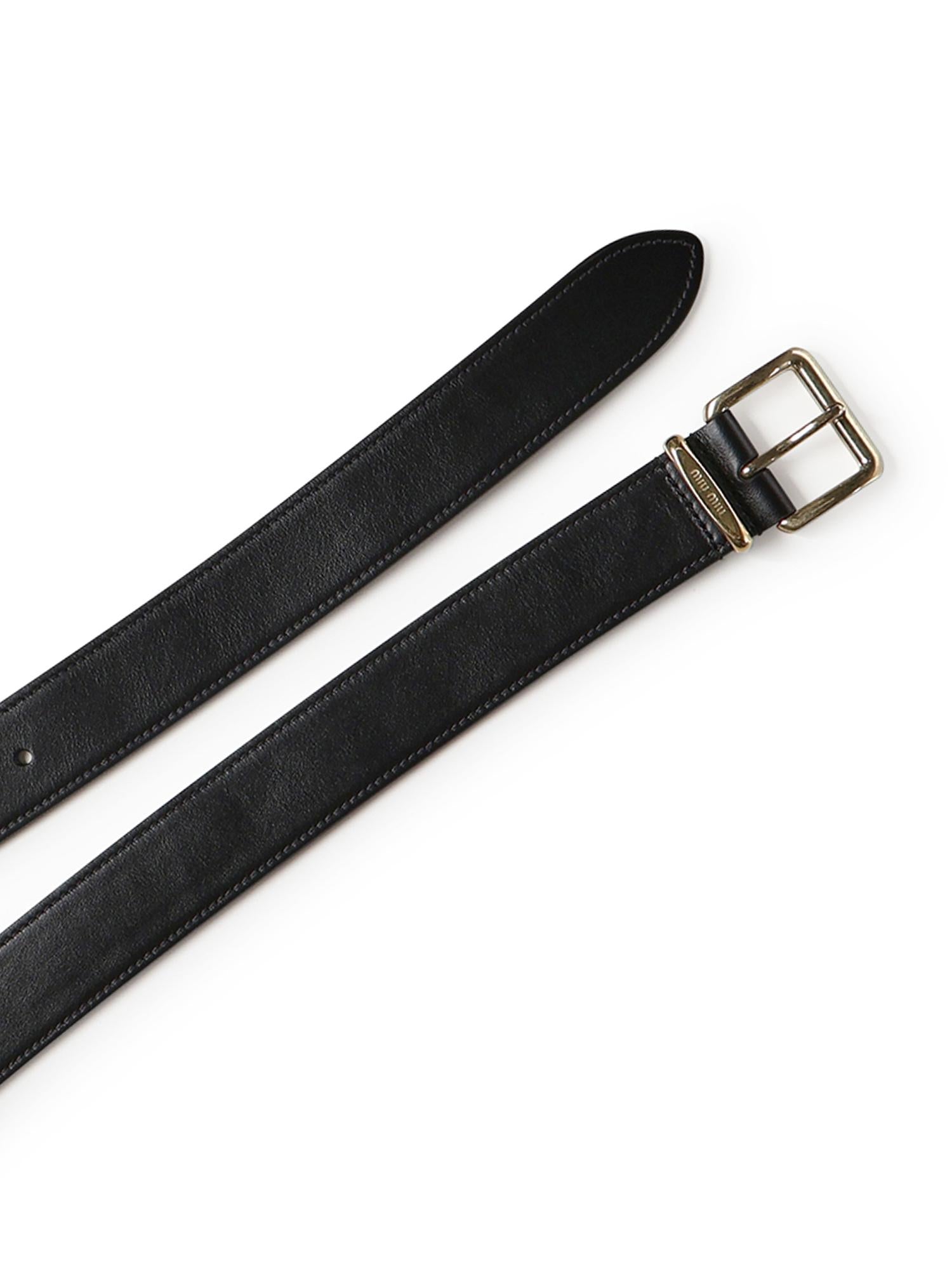 Cintura in pelle 5CC536 2AIXF0002 MIU MIU 