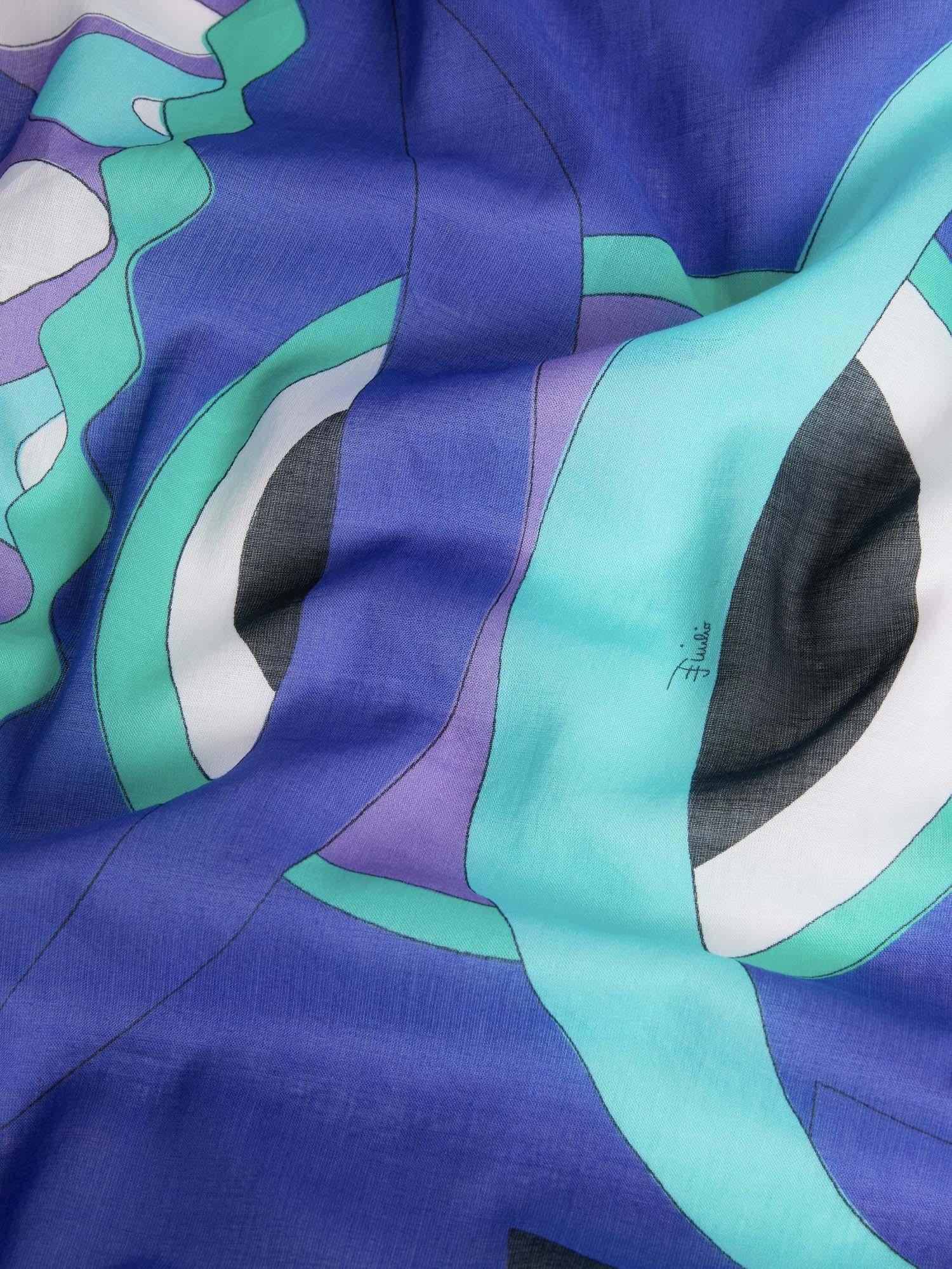 Pareo in cotone con stampa Vivara 6HPD15 6H975P70 PUCCI 
