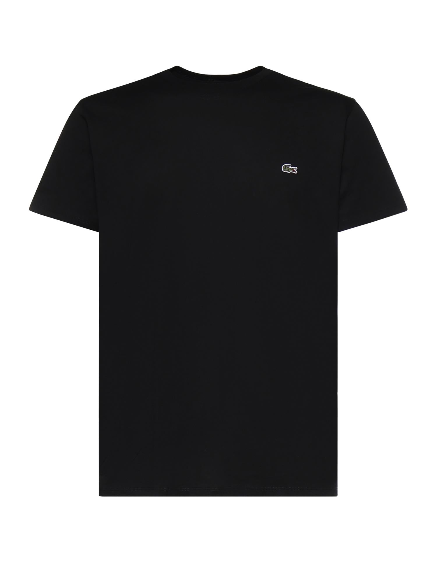 T-shirt in cotone con logo<BR/> TH6709 031 LACOSTE 