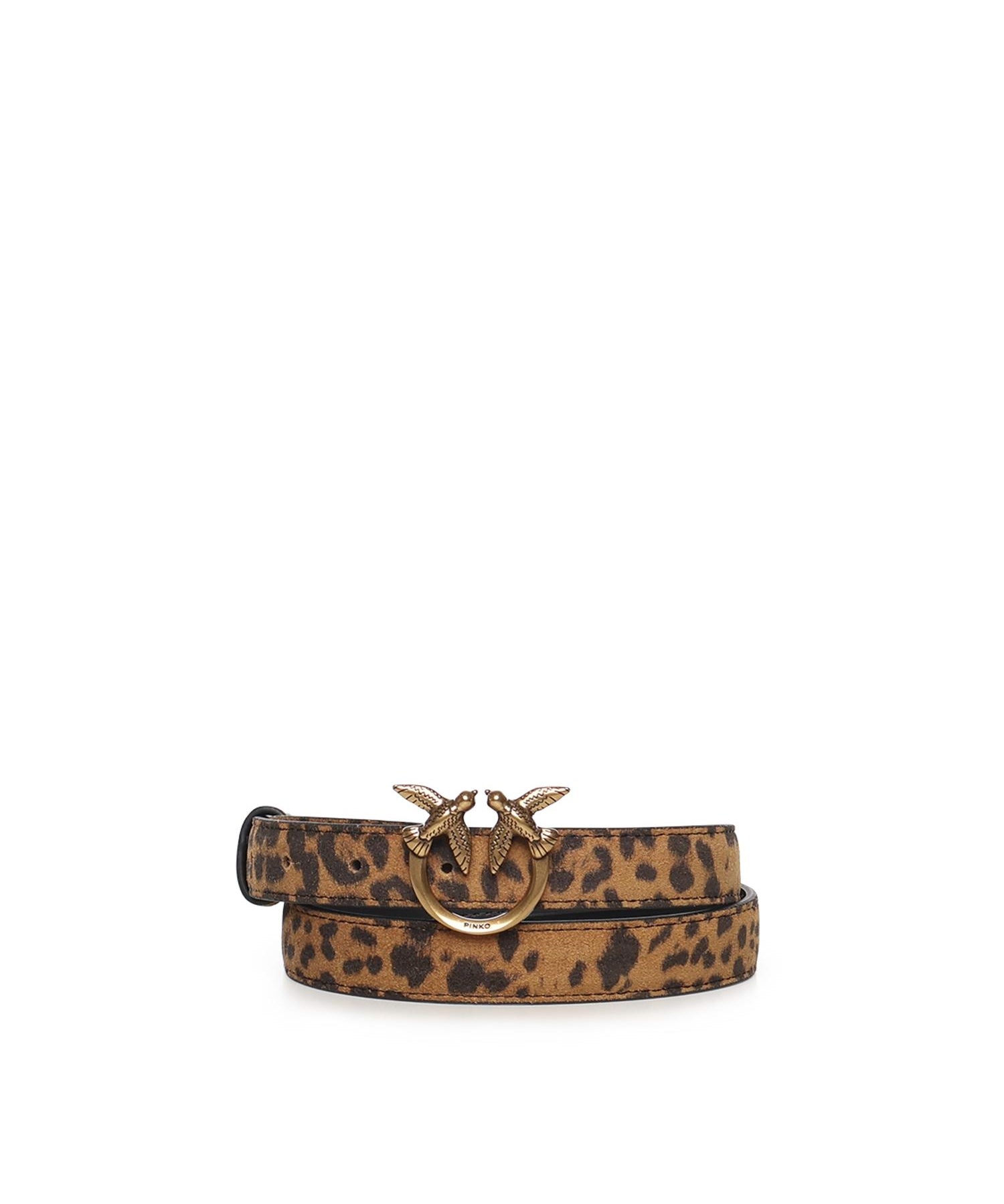 Cintura con stampa leopardata in pelle 100143 A32AM35Q PINKO 