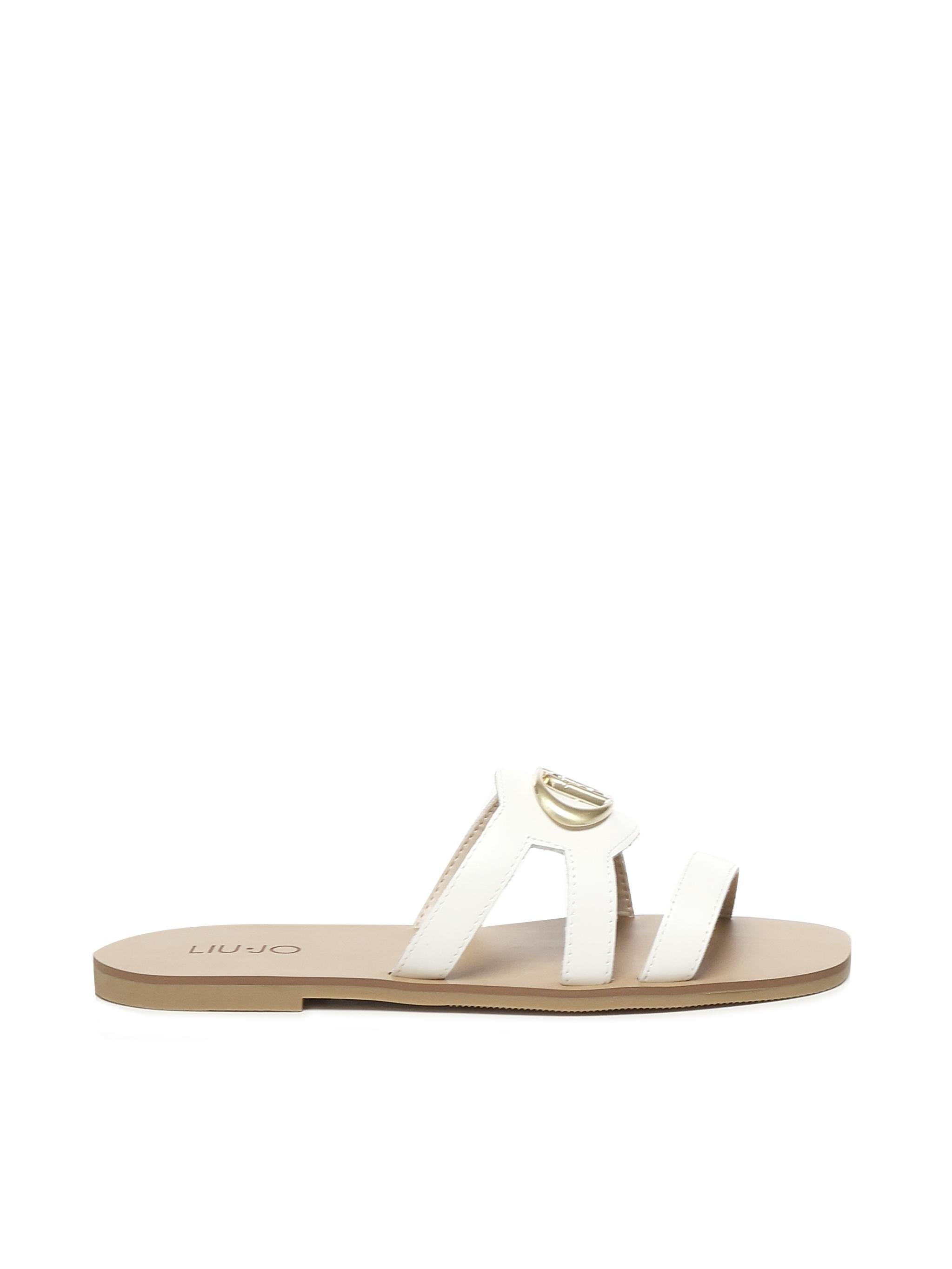 Ciabatte flat con logo SA5083P010201065  LIU JO 