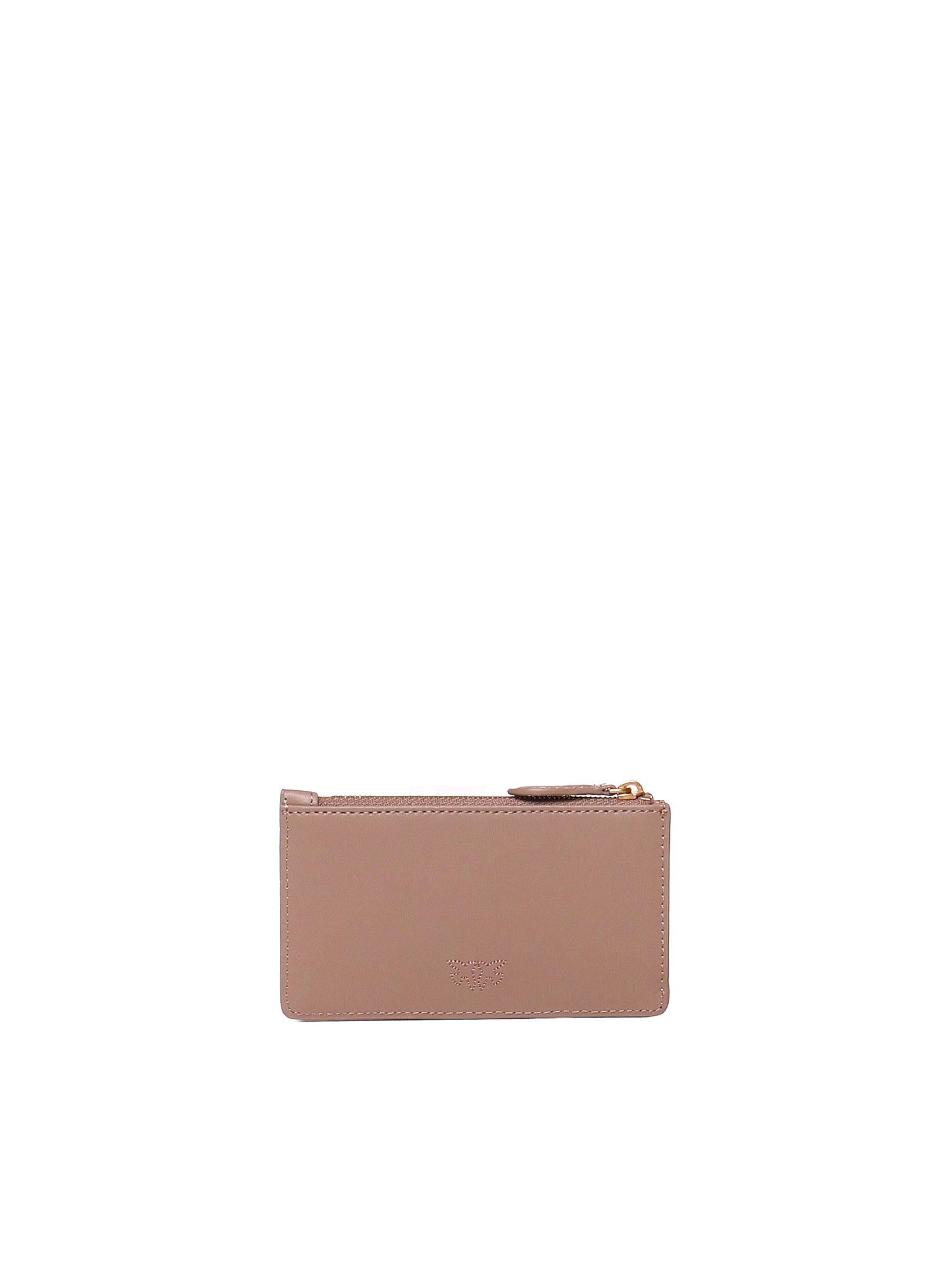 Portafoglio zip-around in pelle 100251 A0F1D01Q PINKO 