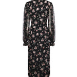 Abito in charmeuse stampa Rose vintage F611DT FSA8CHN5XQ DOLCE & GABBANA 