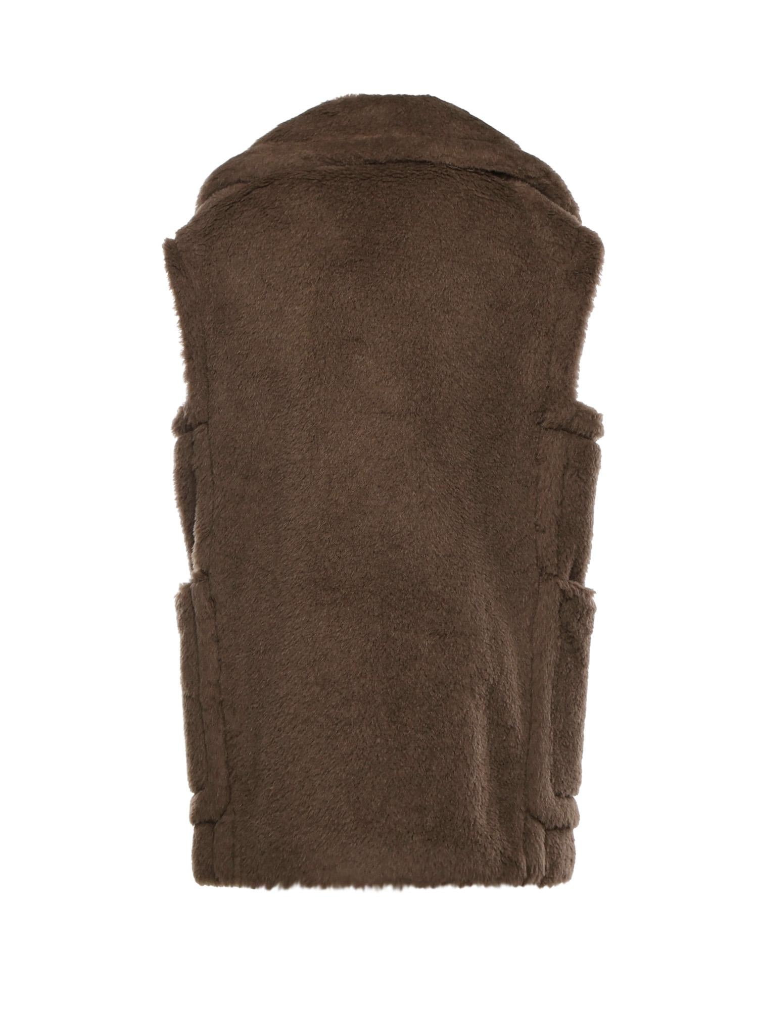 Gilet in Teddy in alpaca e lana 2521276253600 004 MAX MARA 