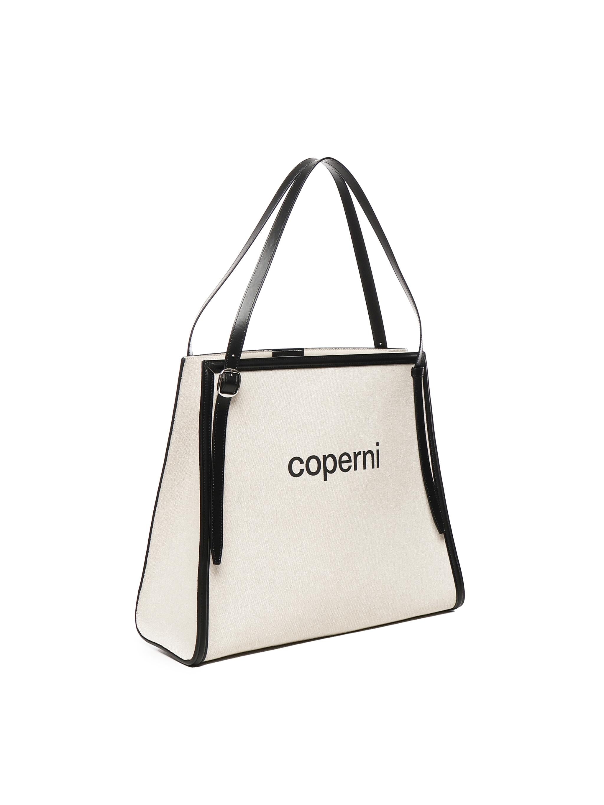 Borsa tote con logo COPBA77F2027 BEI COPERNI 