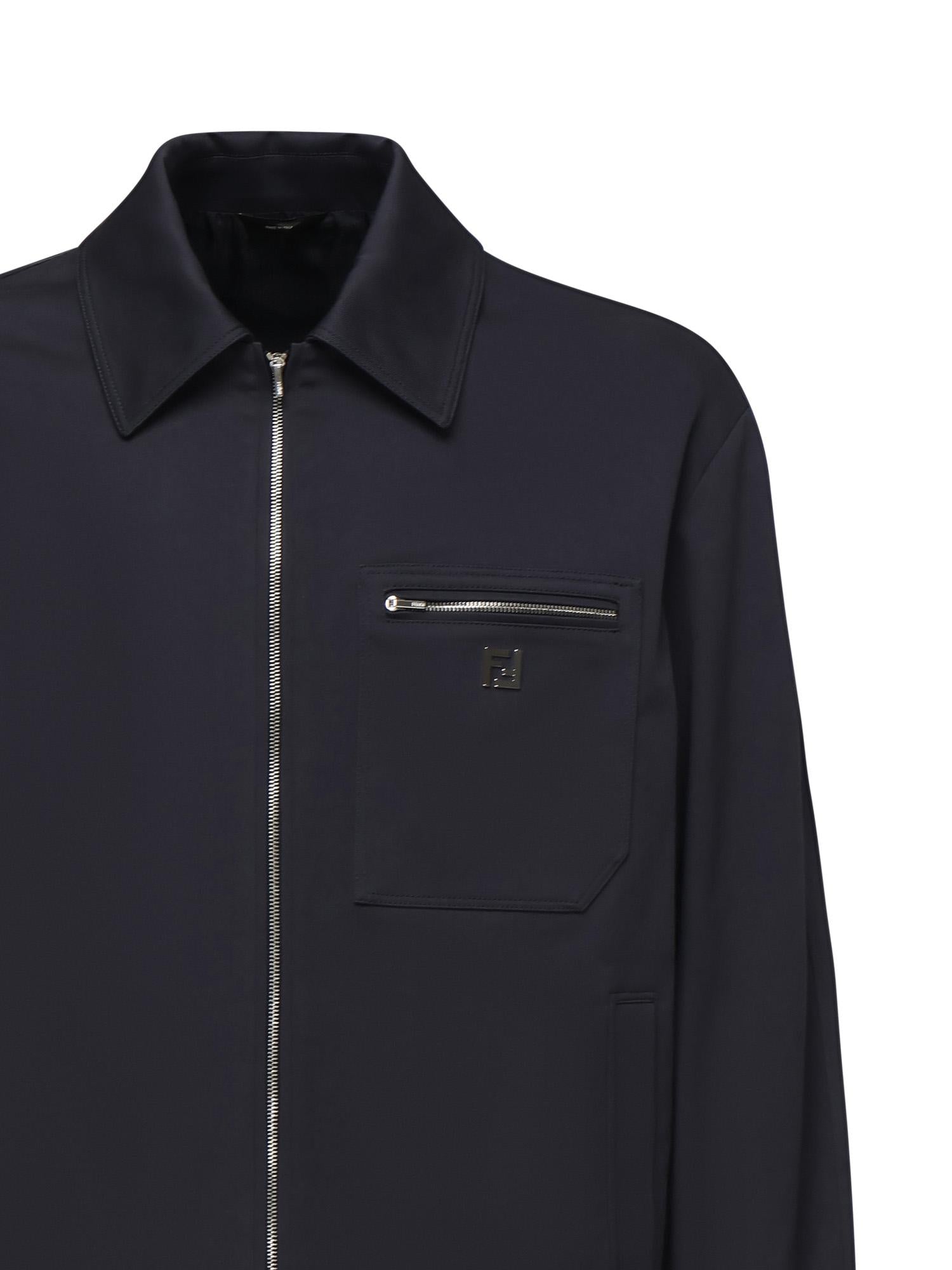 Blouson in gabardine con logo FW1393 AUVIF0PTH FENDI 