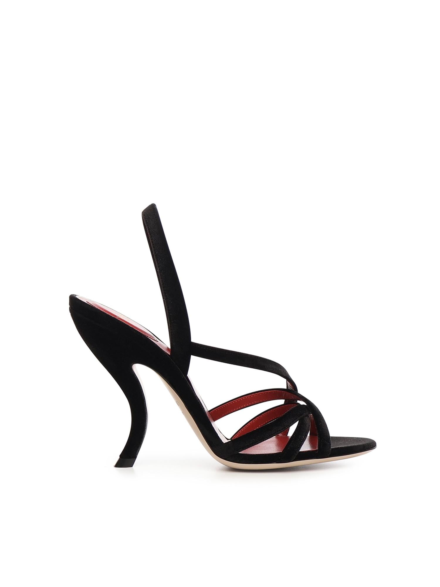 Sandalo Fetishique in velluto 7W0S0NC6 WPJ0NO VALENTINO GARAVANI 