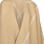 Mantella in lana con logo 2526546037600 002 MM Max Mara 