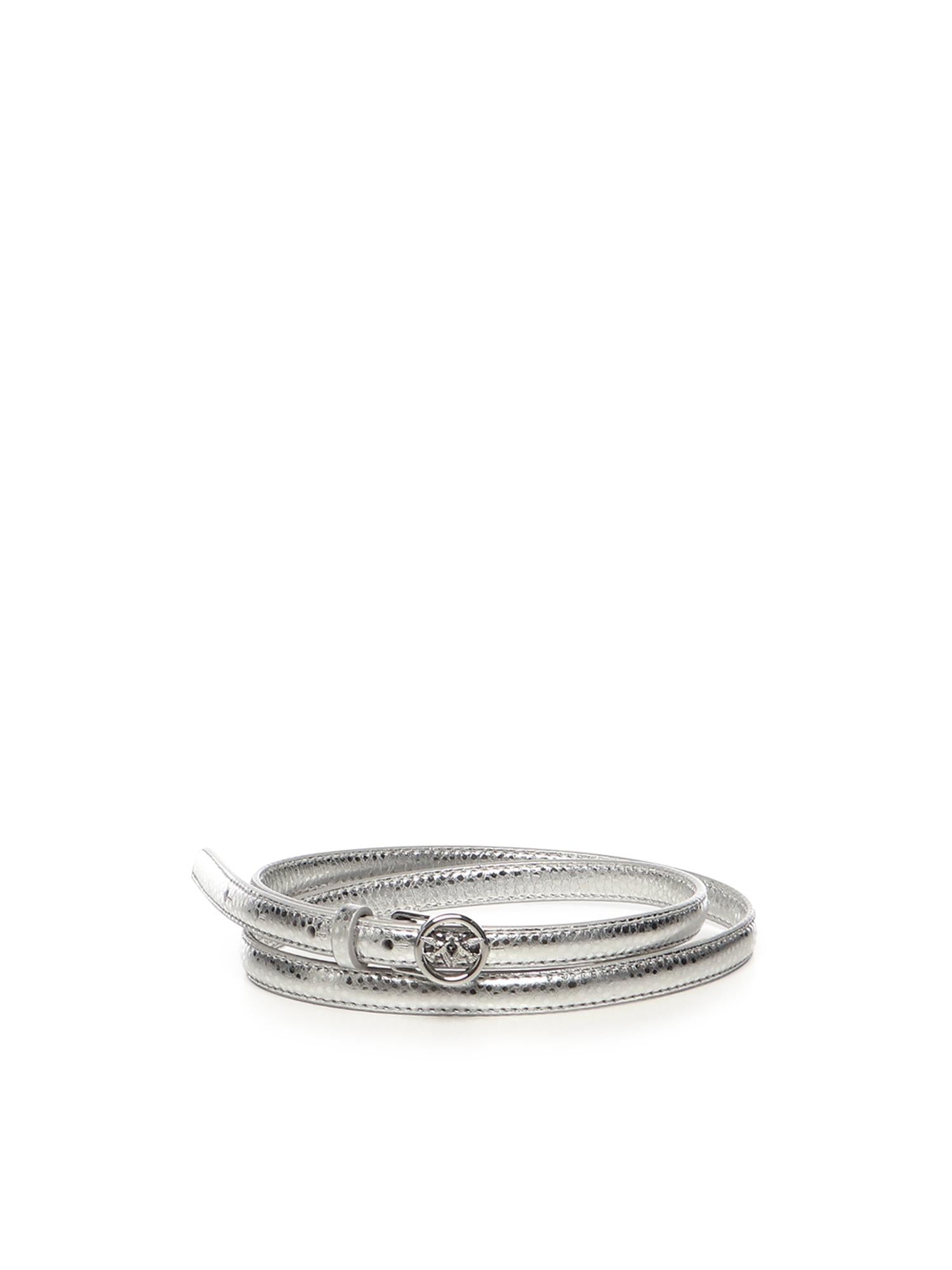 Cintura sottile in pelle bottalata laminata 105481 A2WDZZFN PINKO 