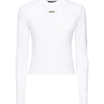 T-shirt in gros grain 24ETSW00155AJ00124 100 JACQUEMUS 
