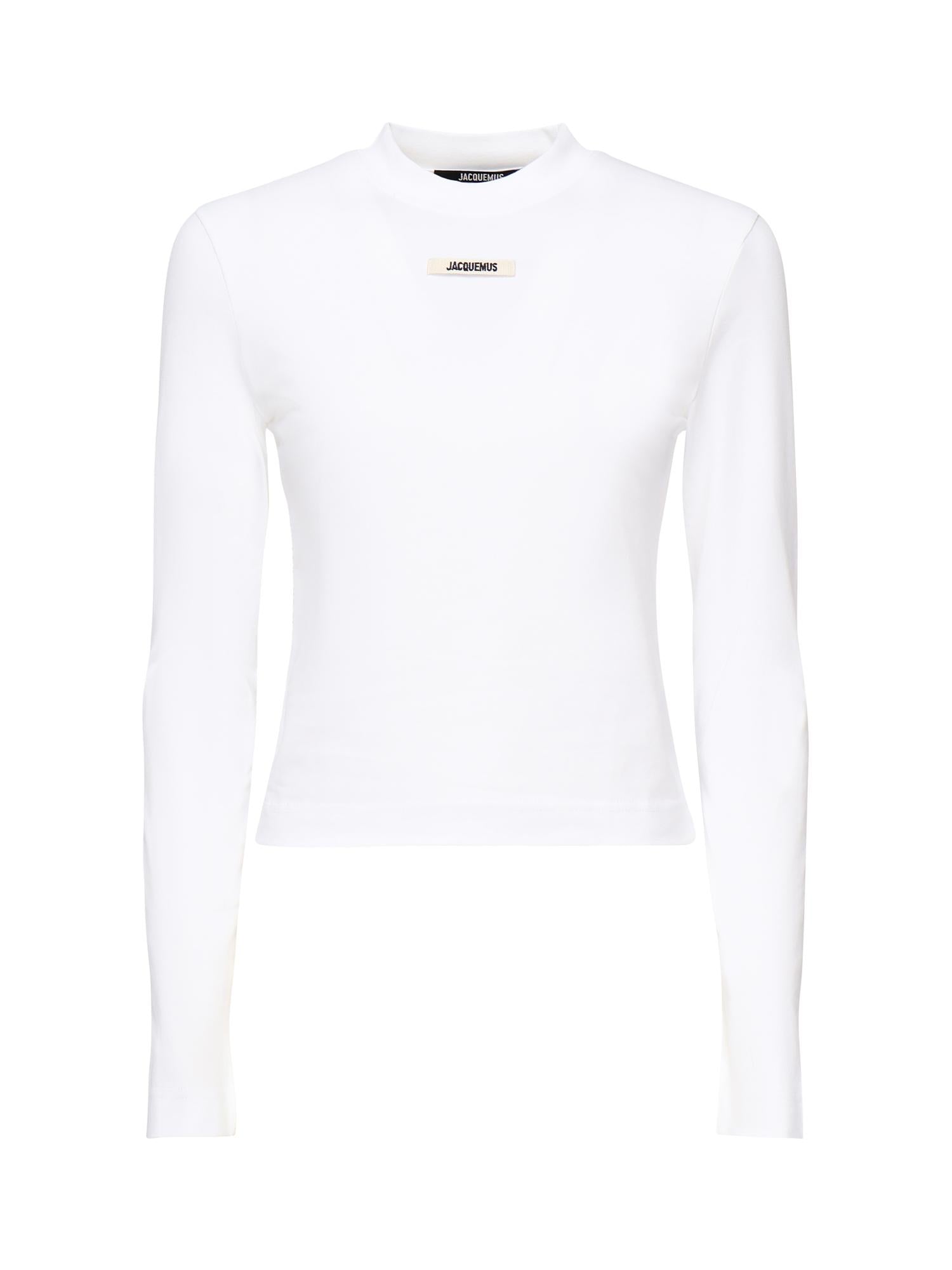 T-shirt in gros grain 24ETSW00155AJ00124 100 JACQUEMUS 