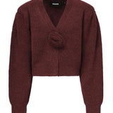 Cardigan in maglia con maniche a sbuffo 114276 2734 ROTATE 