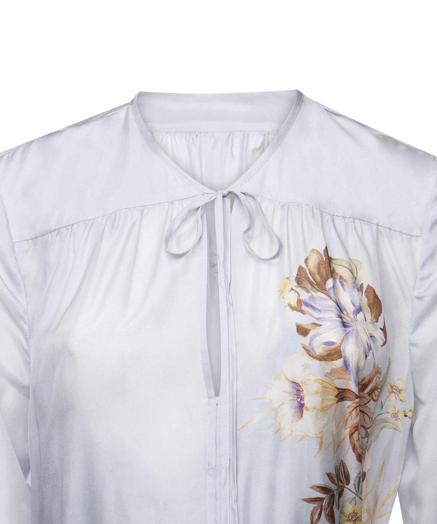 Maxi abito Coco in seta 4580DSS254 PWBLMLFL ZIMMERMANN 