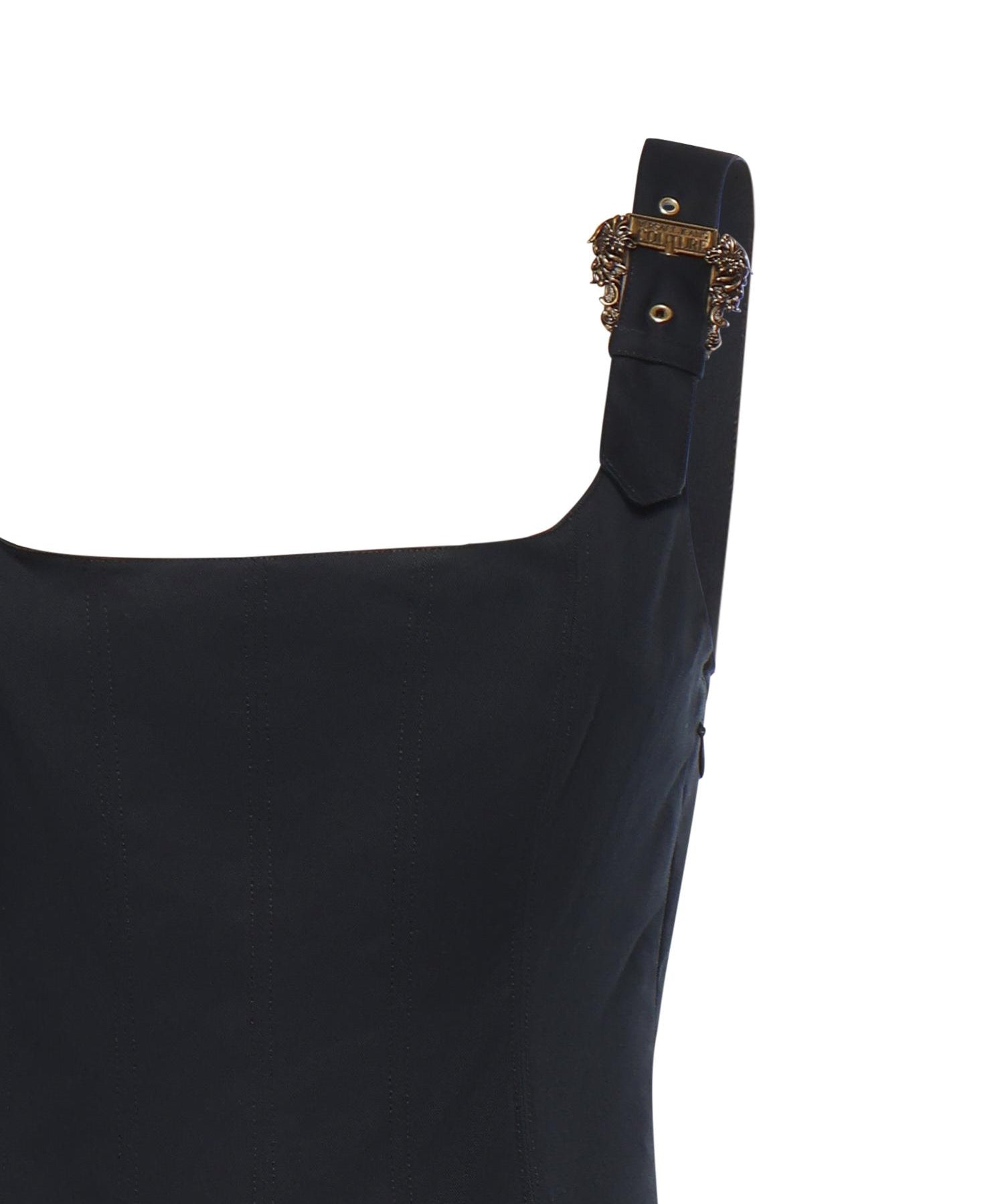 Miniabito in cotone svasato 80HAO909 N0715899 VERSACE JEANS COUTURE 