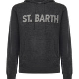 Felpa in lana con logo JAK0002 00075I MC2 SAINT BARTH 