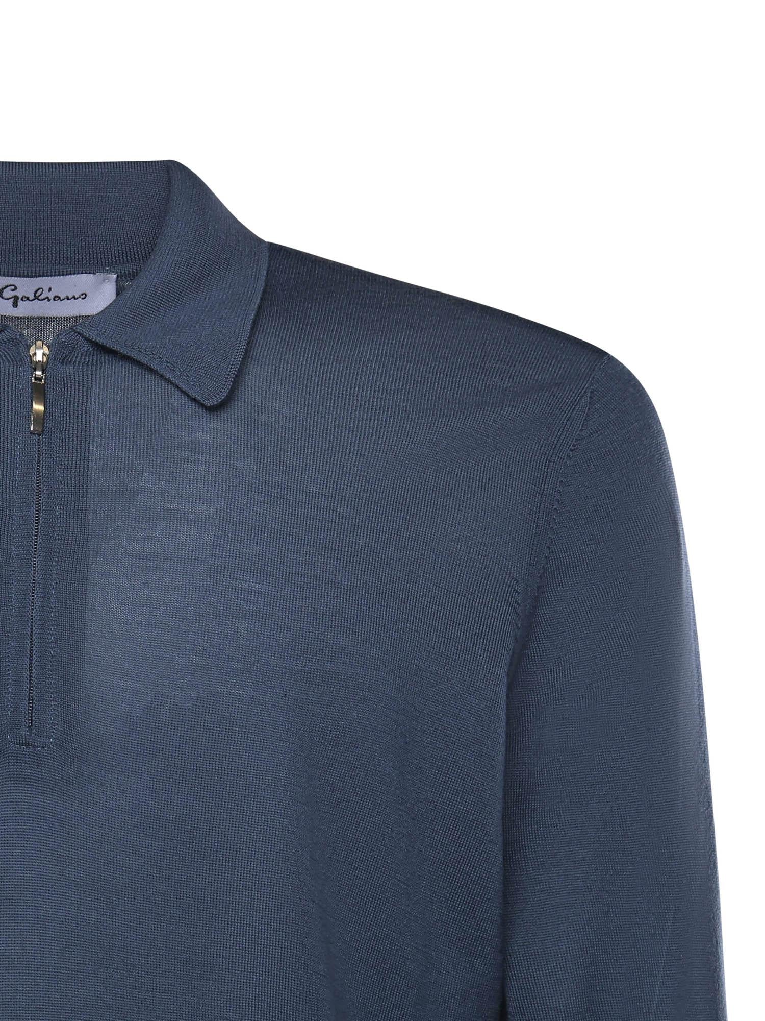 Maglia in lana con colletto polo 14789 43137587 GALIANO 