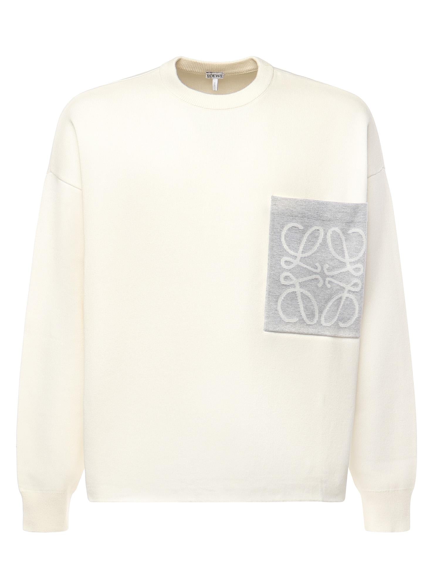 Maglia Anagram in misto cotone con tasca H526Y14KLS 2145 LOEWE 