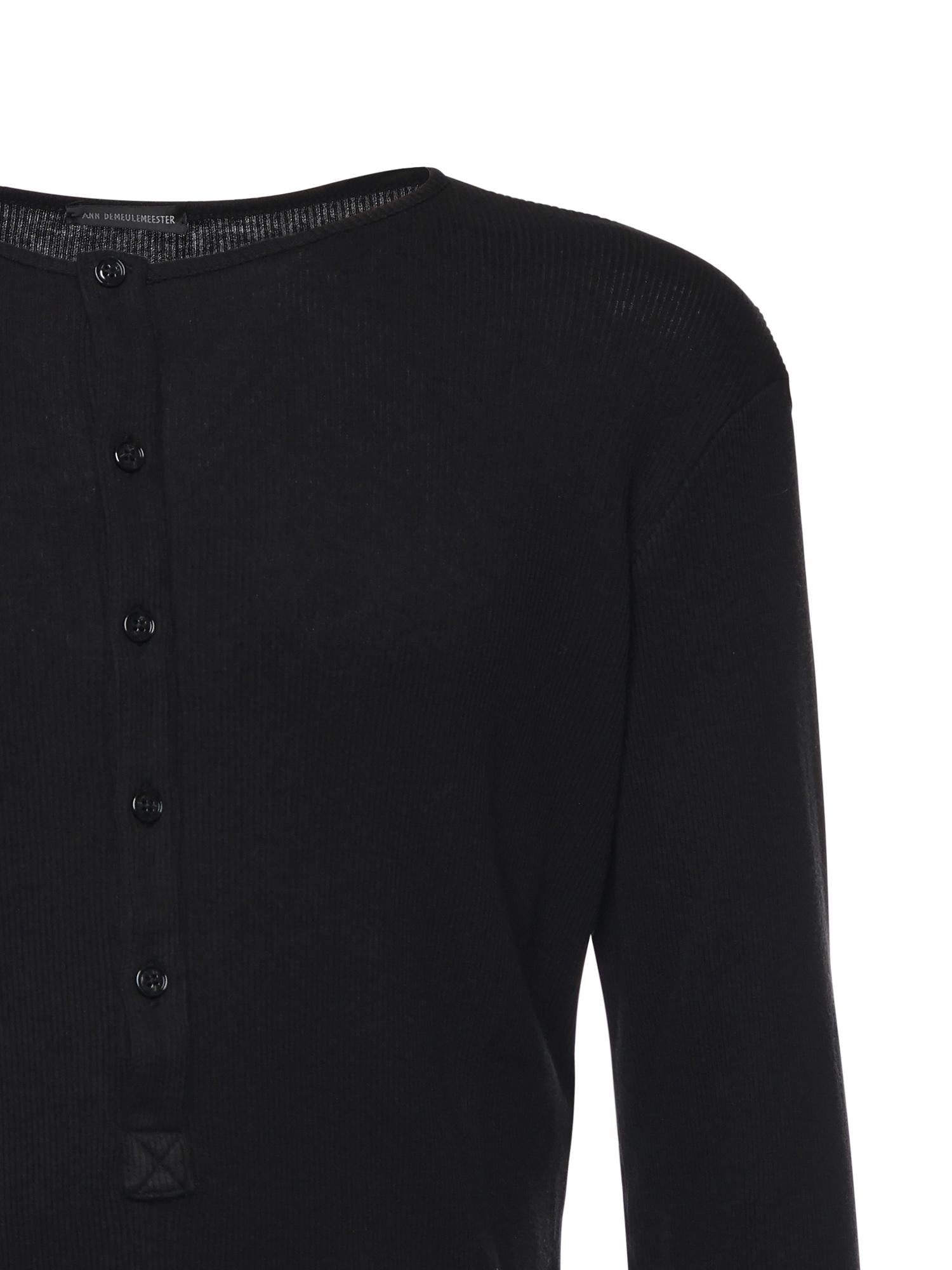 Top Ilyas Serafino in cotone B0013820 FA659099 ANN DEMEULEMEESTER 