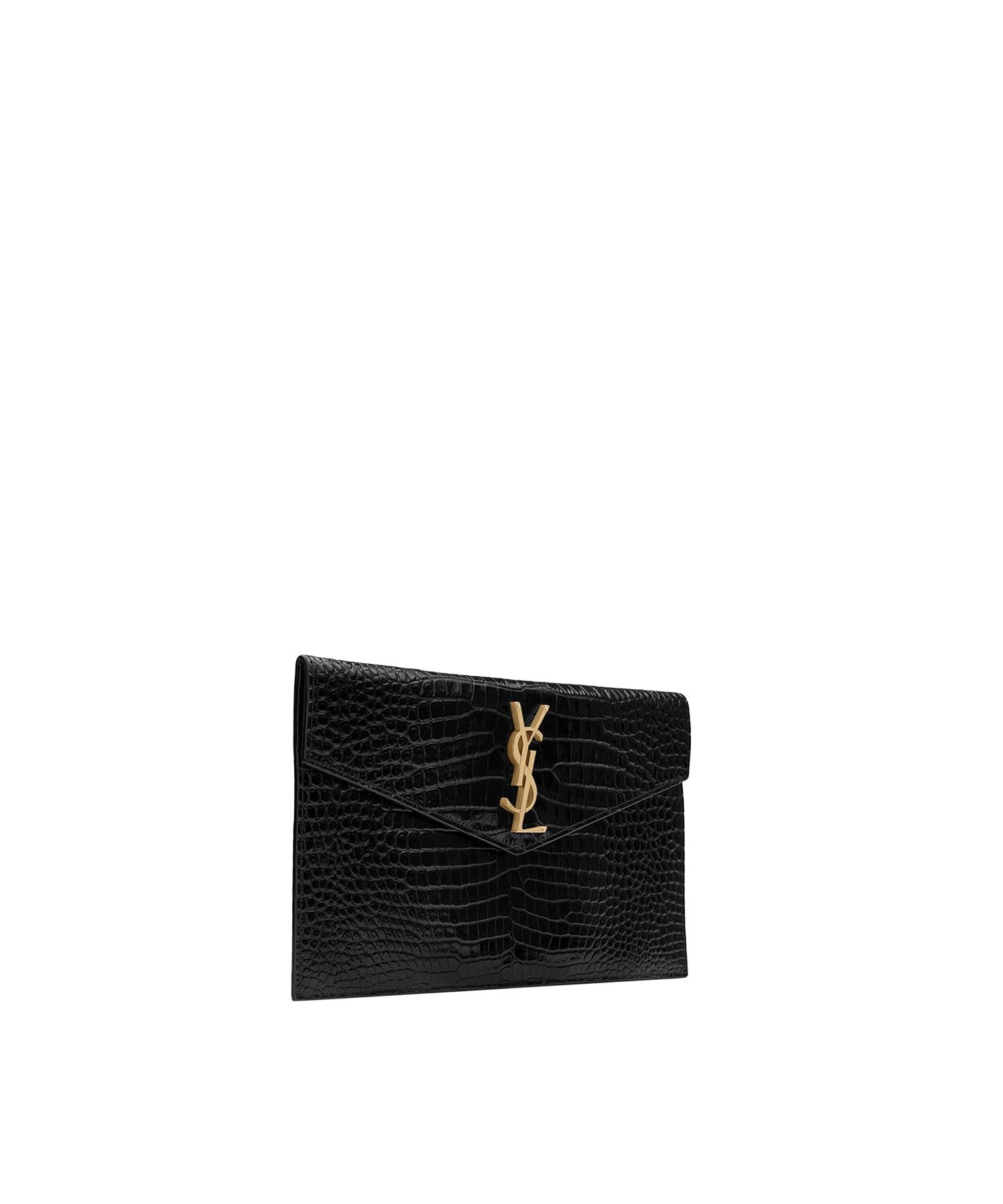 Pochette Uptown Cassandre in pelle di coccodrillo 565739 DND0J1000 SAINT LAURENT 