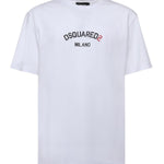 T-shirt in cotone con logo S71GD1631 D20020100 DSQUARED2 