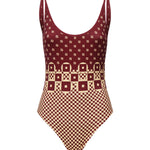 Costume intero con stampa micro patchwork FXBA53 AT8TF1MVR FENDI 