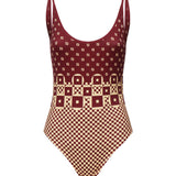 Costume intero con stampa micro patchwork FXBA53 AT8TF1MVR FENDI 