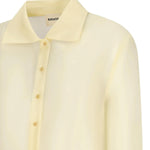 Camicia cropped Jasen in organza di seta 2413382 615 KHAITE 
