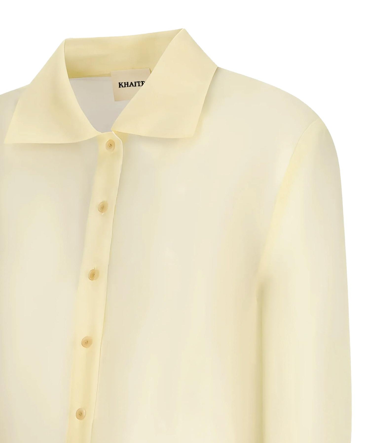 Camicia cropped Jasen in organza di seta 2413382 615 KHAITE 