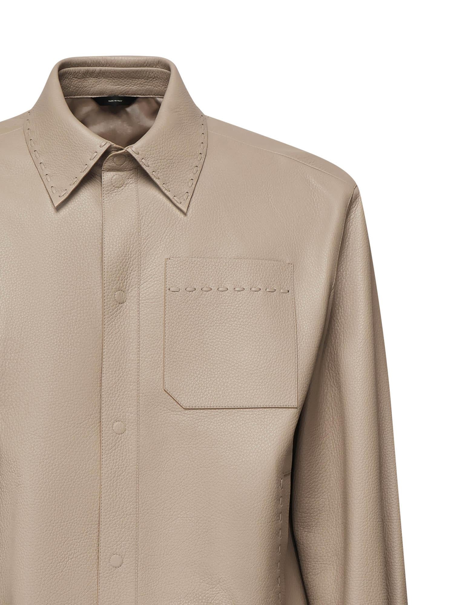 Giubbotto Selleria in pelle FPJ884 ATG3F0QB9 FENDI 