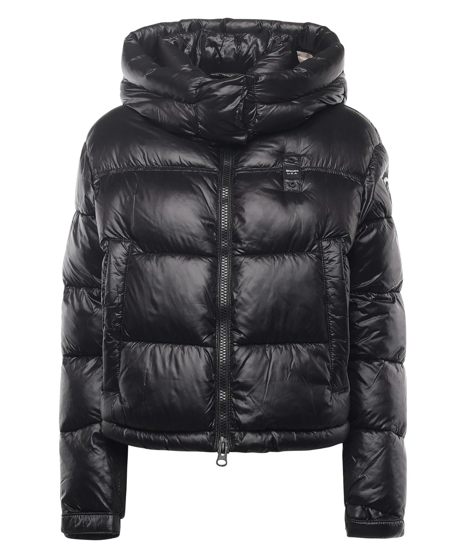 Piumino in nylon con logo 25WBLDC02170 006648999EI BLAUER 
