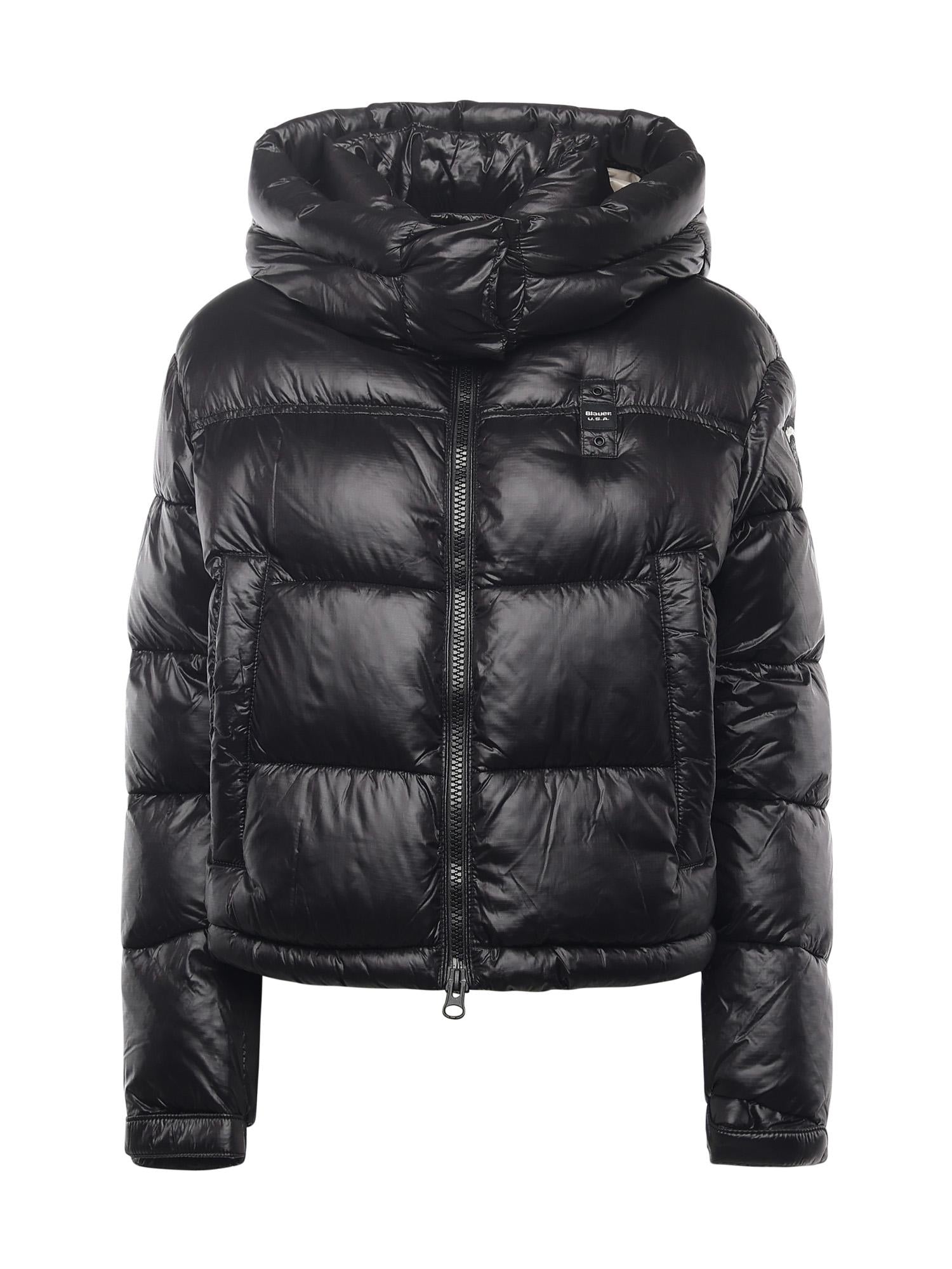 Piumino in nylon con logo 25WBLDC02170 006648999EI BLAUER 