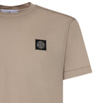 T-shirt con patch Compass in jersey di cotone L1S152100027 S0013V009A STONE ISLAND 