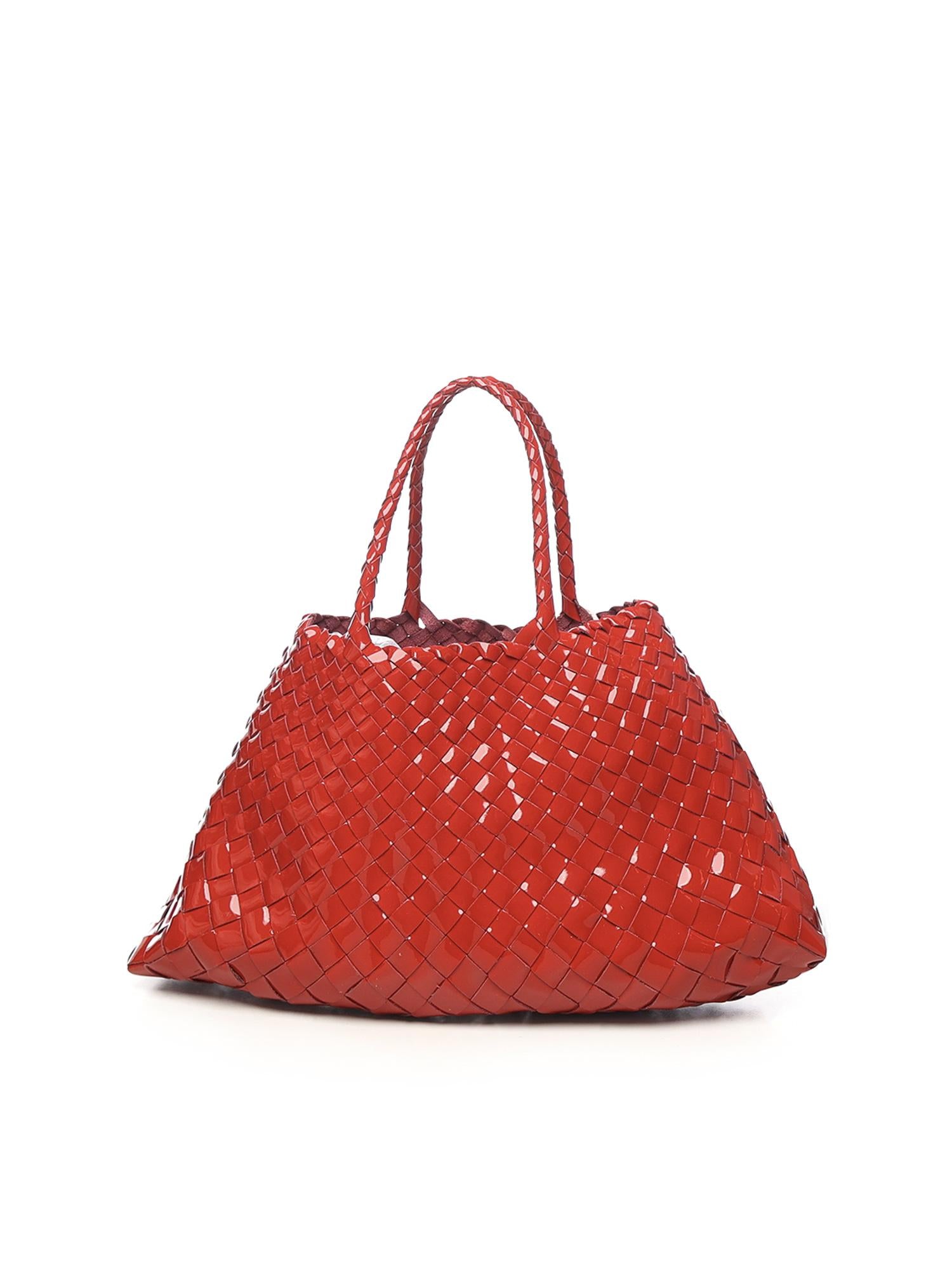 Borsa "Santa croce small" in pelle 8893 PATENT RED DRAGON DIFFUSION 