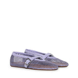 Ballerine flat in rete e pelle scamosciata AA3A029TK061 452 ALAIA 